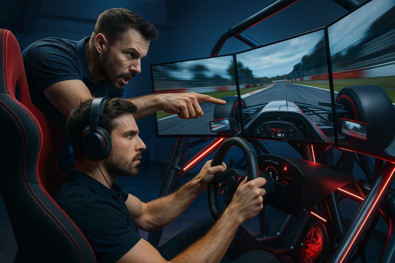Race simulation driver training