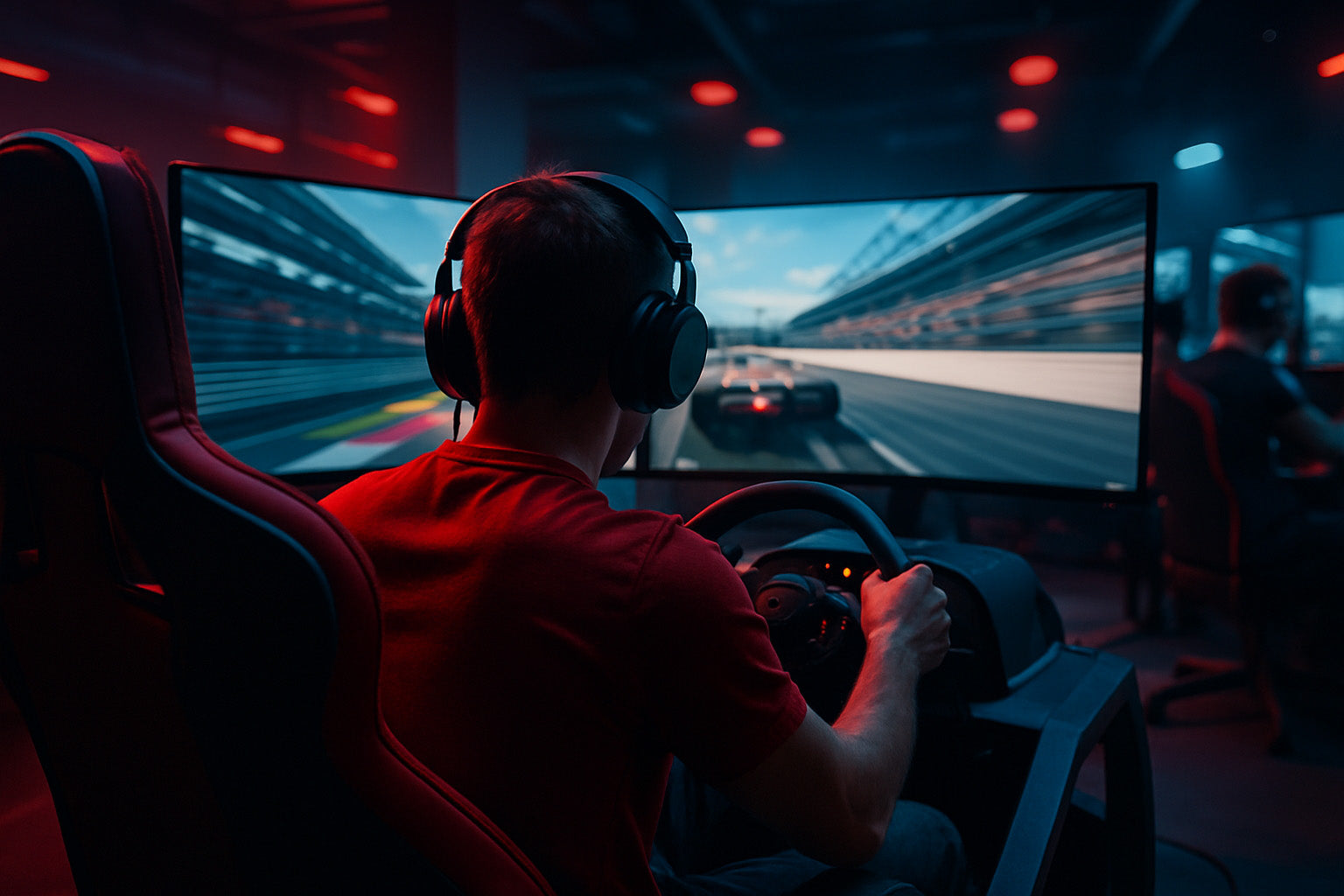 In-house sim racing party at Simhub Racing Lounge